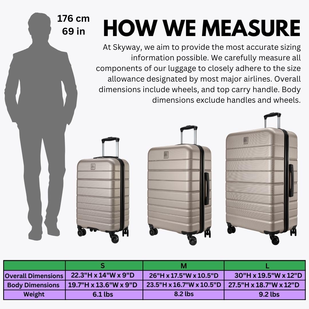 **Skyway Epic 2.0 Hardshell Lightweight Luggage Set (20