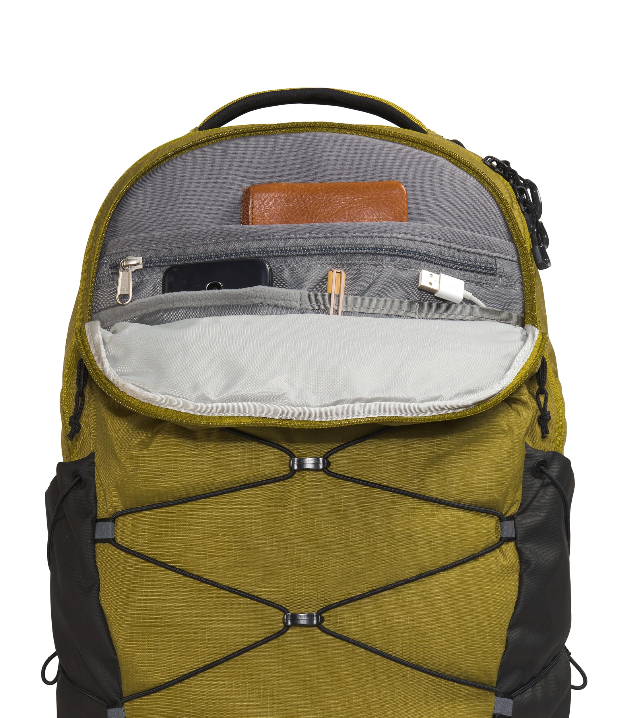 THE NORTH FACE Borealis Commuter Laptop Backpack - Lightweight Water-Resistant Daypack for Work & Travel - Sulphur Moss/TNF Black - Perfect for Office, School & Outdoor Adventures