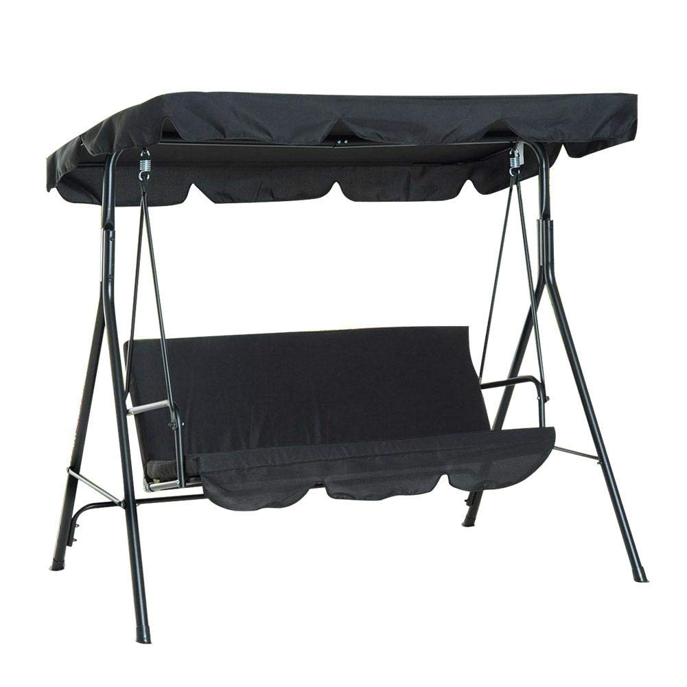 Waterproof Swing Canopy Cover Set - Durable Oxford Cloth Outdoor Swing Seat Protector (74.8
