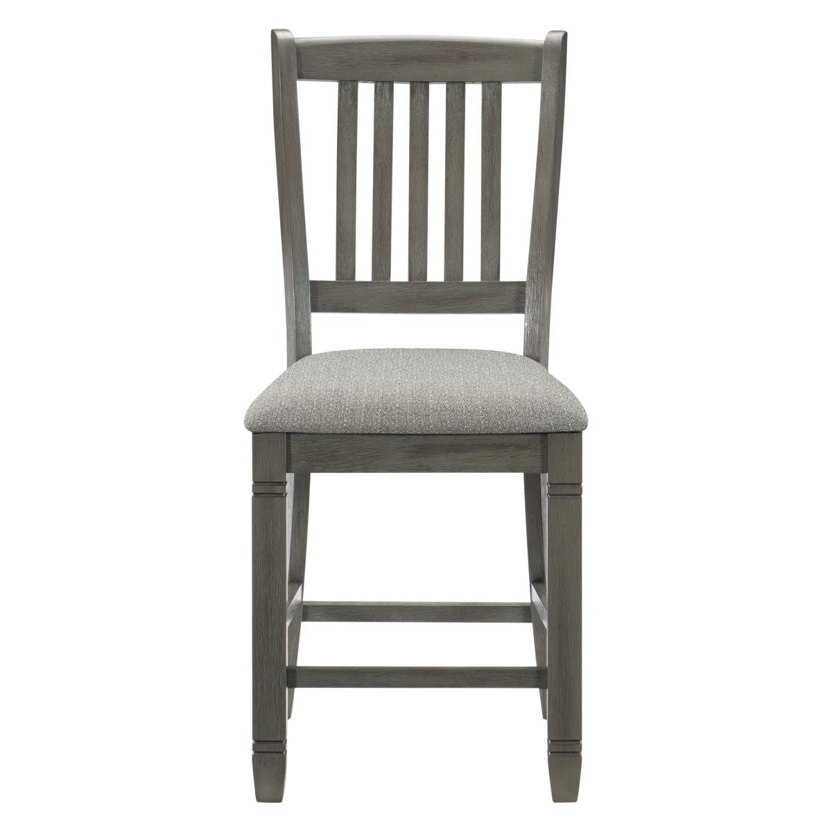Granby Grey Counter Height Bar Stools Set of 2 - Modern Kitchen Island Chairs for Dining & Entertaining - Durable & Comfortable Counter Stools for Home, Cafe, or Restaurant Use