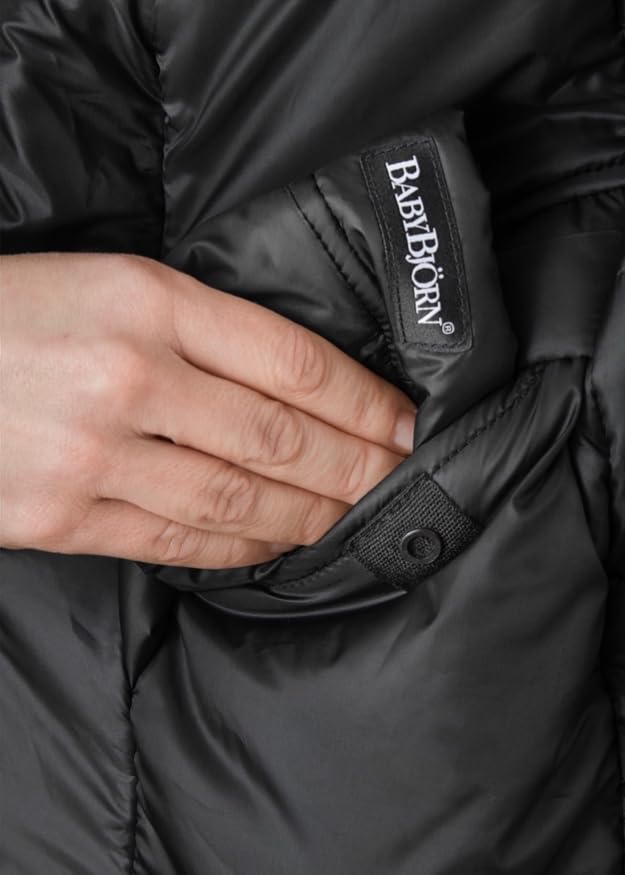 BabyBjörn Winter Cover for Baby Carrier - Black | Insulated Baby Carrier Cover for Cold Weather | Keep Baby Warm & Cozy in Stroller, Walks & Outdoor Adventures