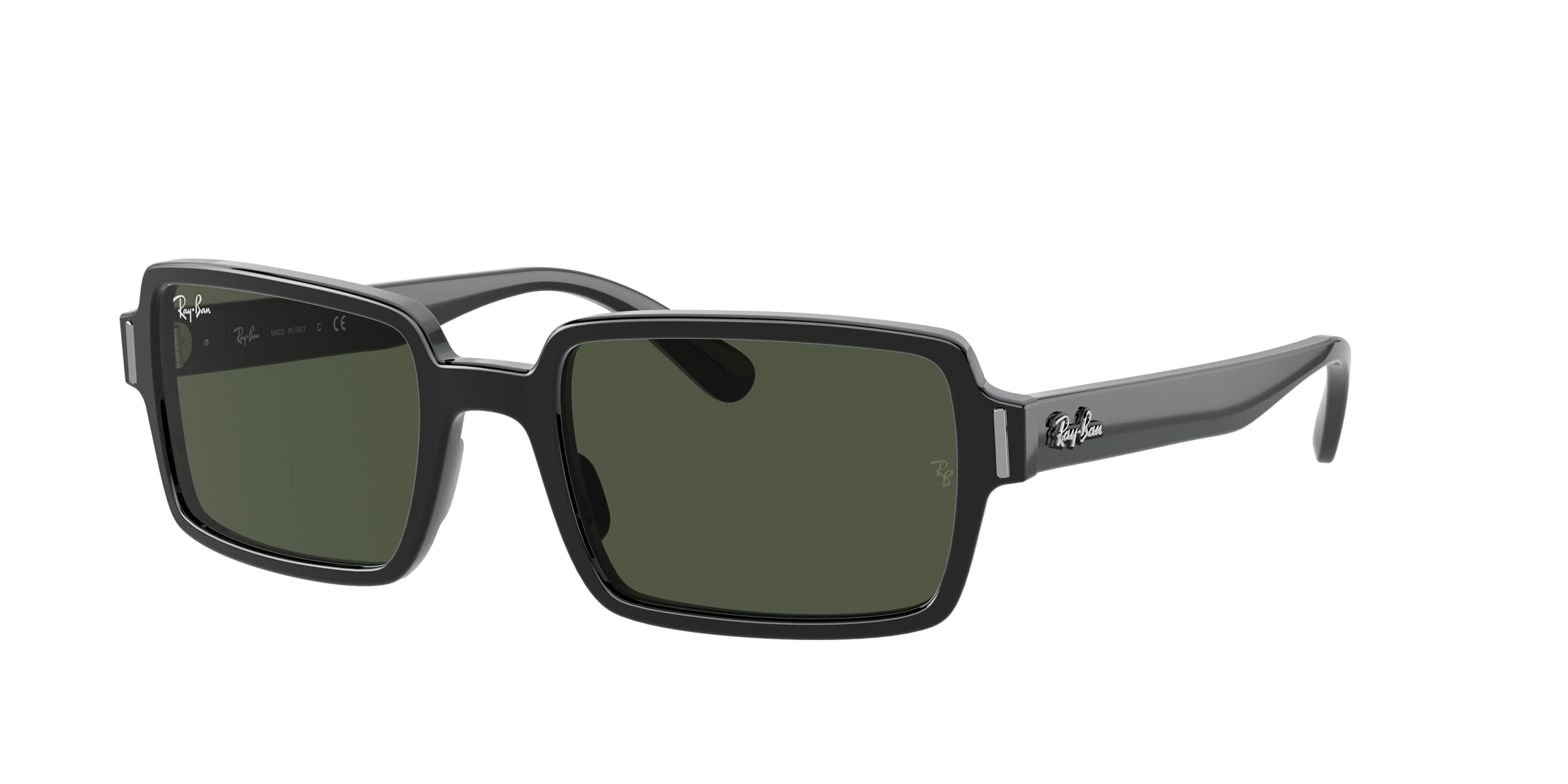Ray-Ban RB2189 Benji Rectangular Polarized Sunglasses for Men & Women - UV Protection, Classic Style - Perfect for Driving, Beach & Outdoor Activities