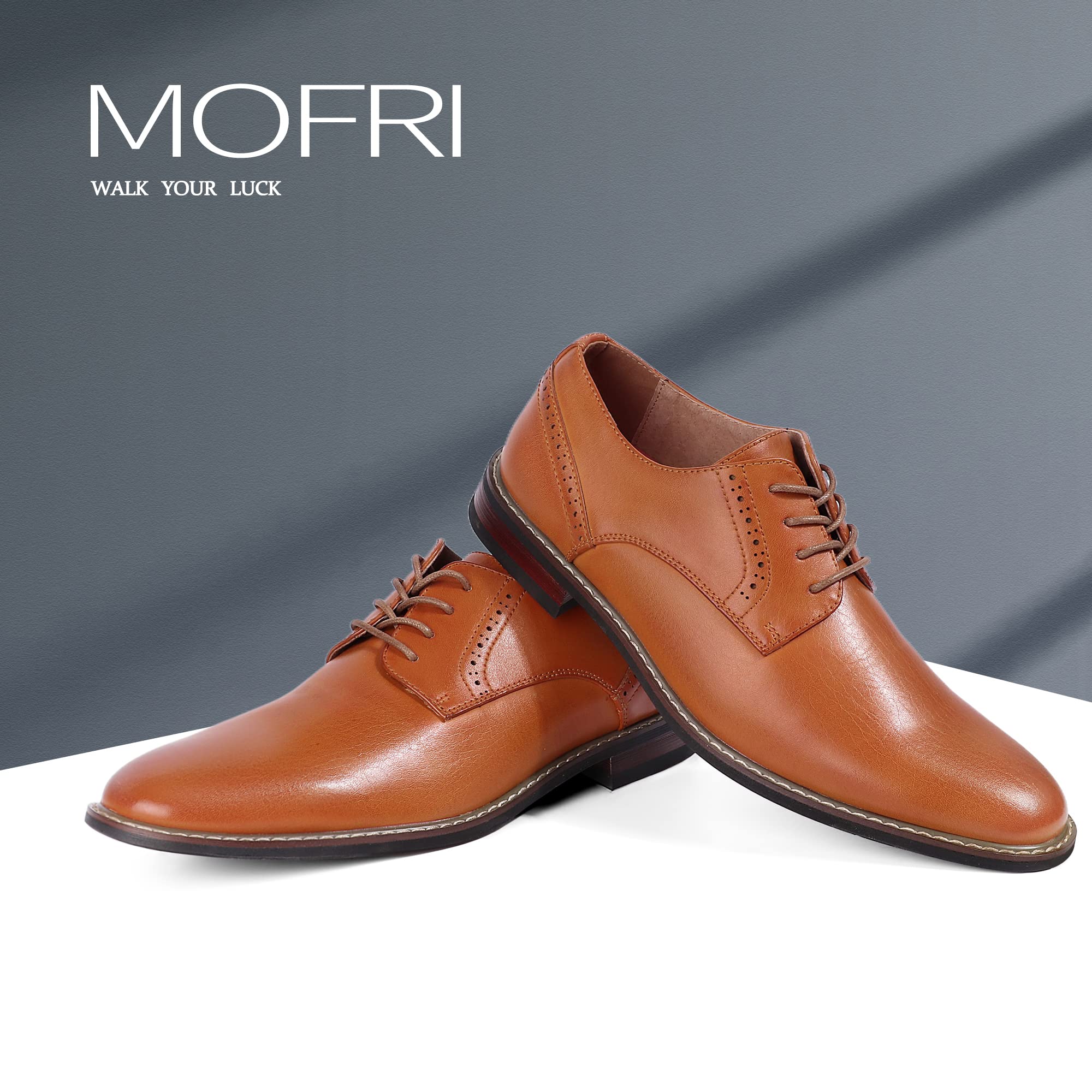 Premium Men's Dress Shoes - Formal Cap Toe Oxford Business Shoes for Men | Comfortable & Stylish | Perfect for Weddings, Office & Special Occasions