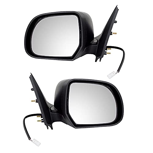 RAREELECTRICAL New Pair of Side View Door Mirrors for 2001-2004 Mazda Tribute LX - Replacement Parts MA1320127 MA1321127 - Perfect for Parking, Lane Changes & Enhanced Visibility
