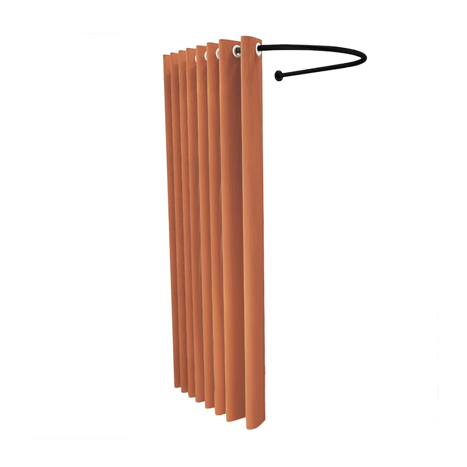 Portable Changing Room with Blackout Curtains - U-Shaped Iron Track Wall Mount Fitting Room for Clothing Store, Mall & Office - Privacy Protection Dressing Solution for Retail, Events & Outdoor Use