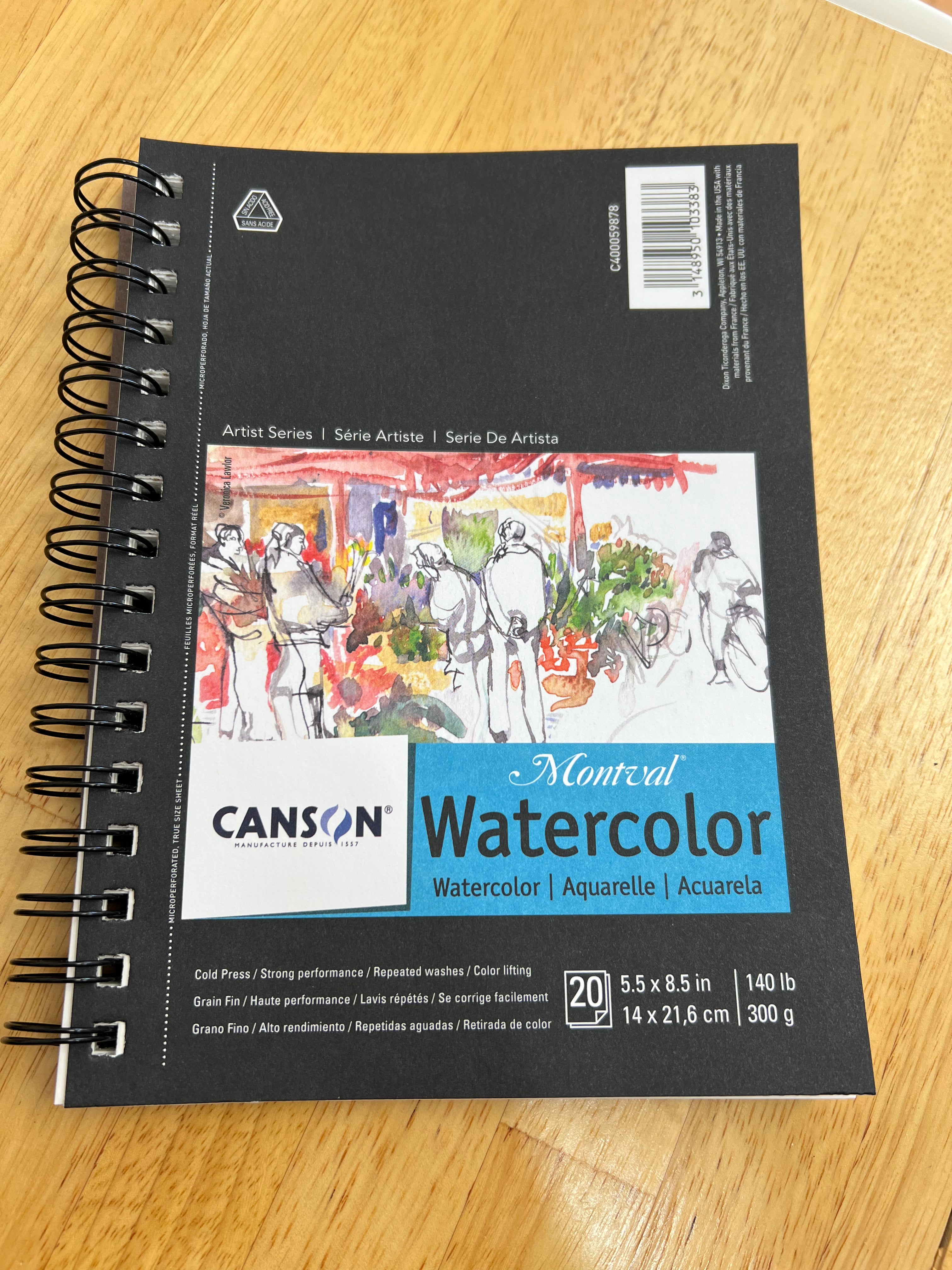 Canson Montval Watercolor Wirebound Pad 5.5