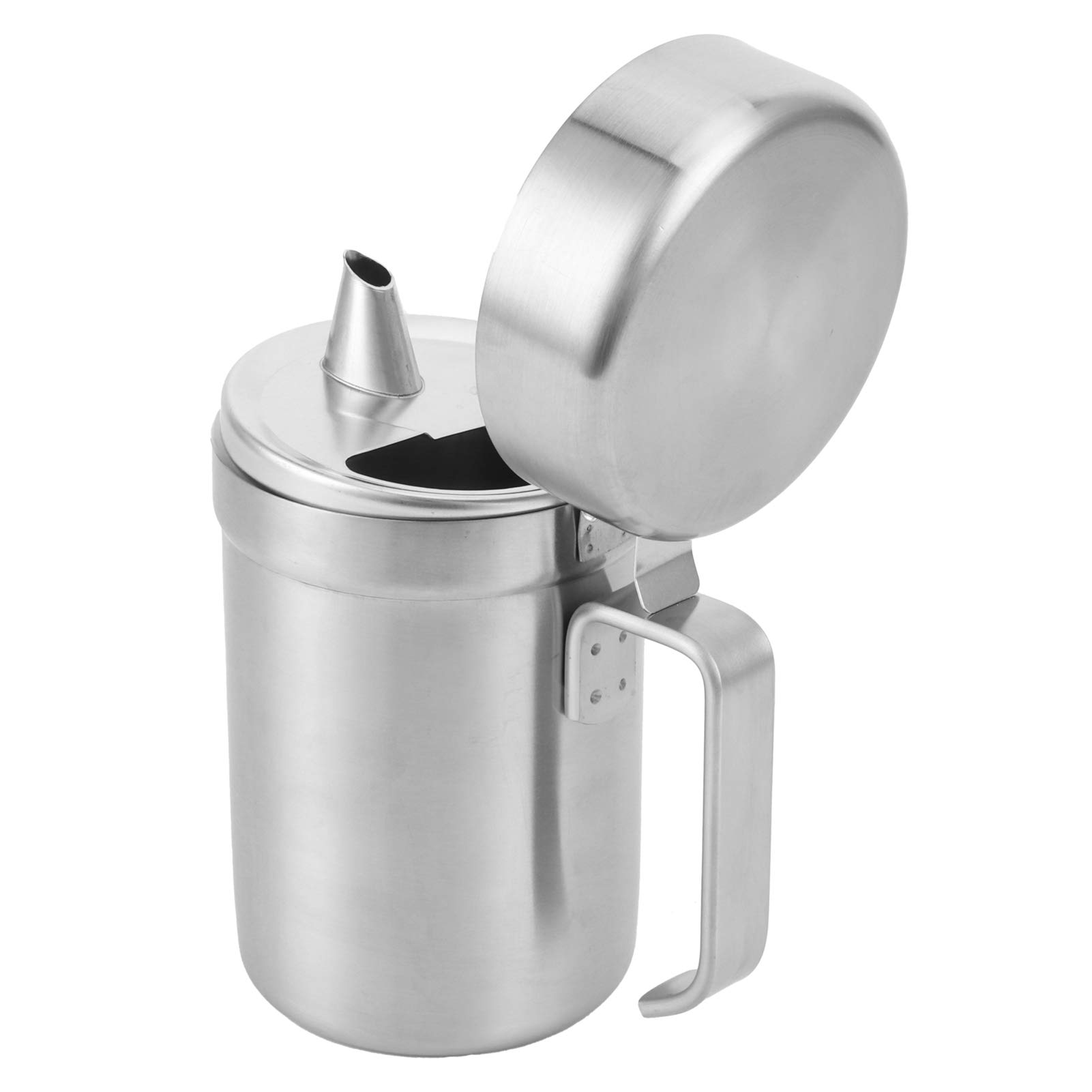 550ML Leakproof Oil Dispenser Bottle with Lid & Handle - Kitchen Cooking Oil Container for Restaurants, BBQ, Home Use & Meal Prep