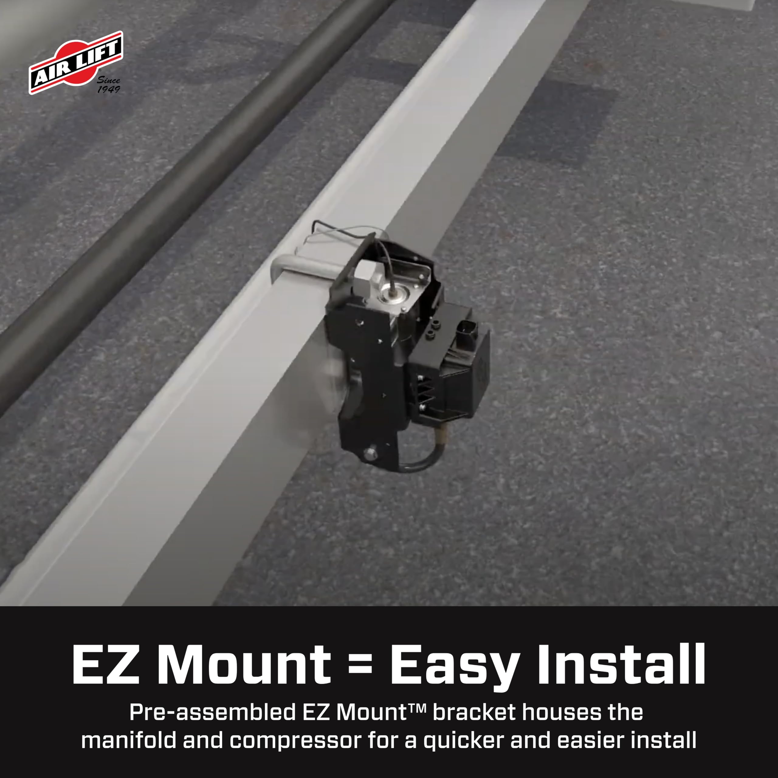 Air Lift WirelessAir + EZ Mount 2nd Generation On-Board Air Compressor Kit with Mobile App Control - 74000EZ for Truck, SUV & Off-Road Vehicle Air Suspension System