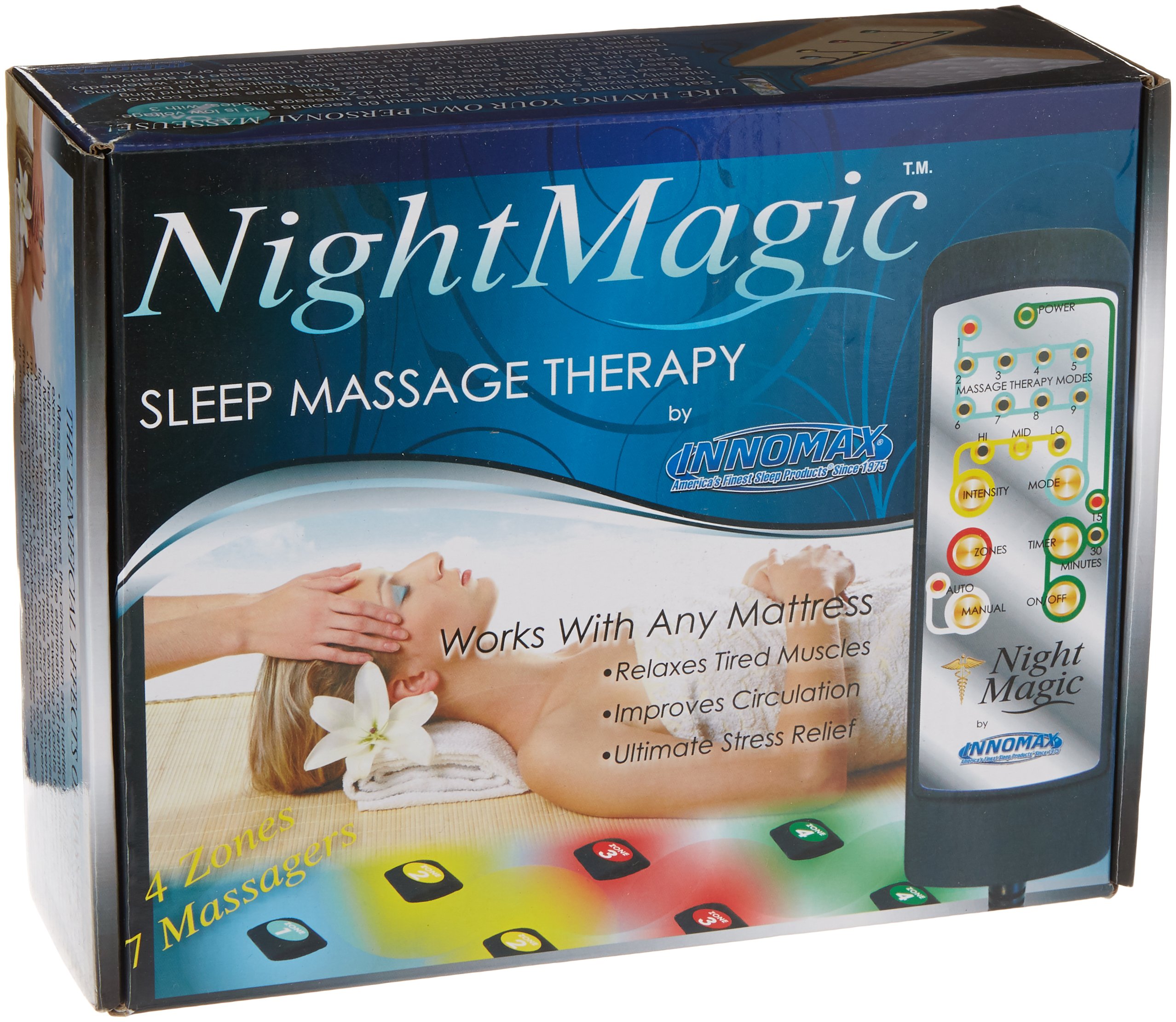 Night Magic Sleep Mattress Therapy Pad - Cooling & Pain Relief for King, Queen, Full & Twin Beds - Perfect for Back Pain, Hot Sleepers & Better Rest