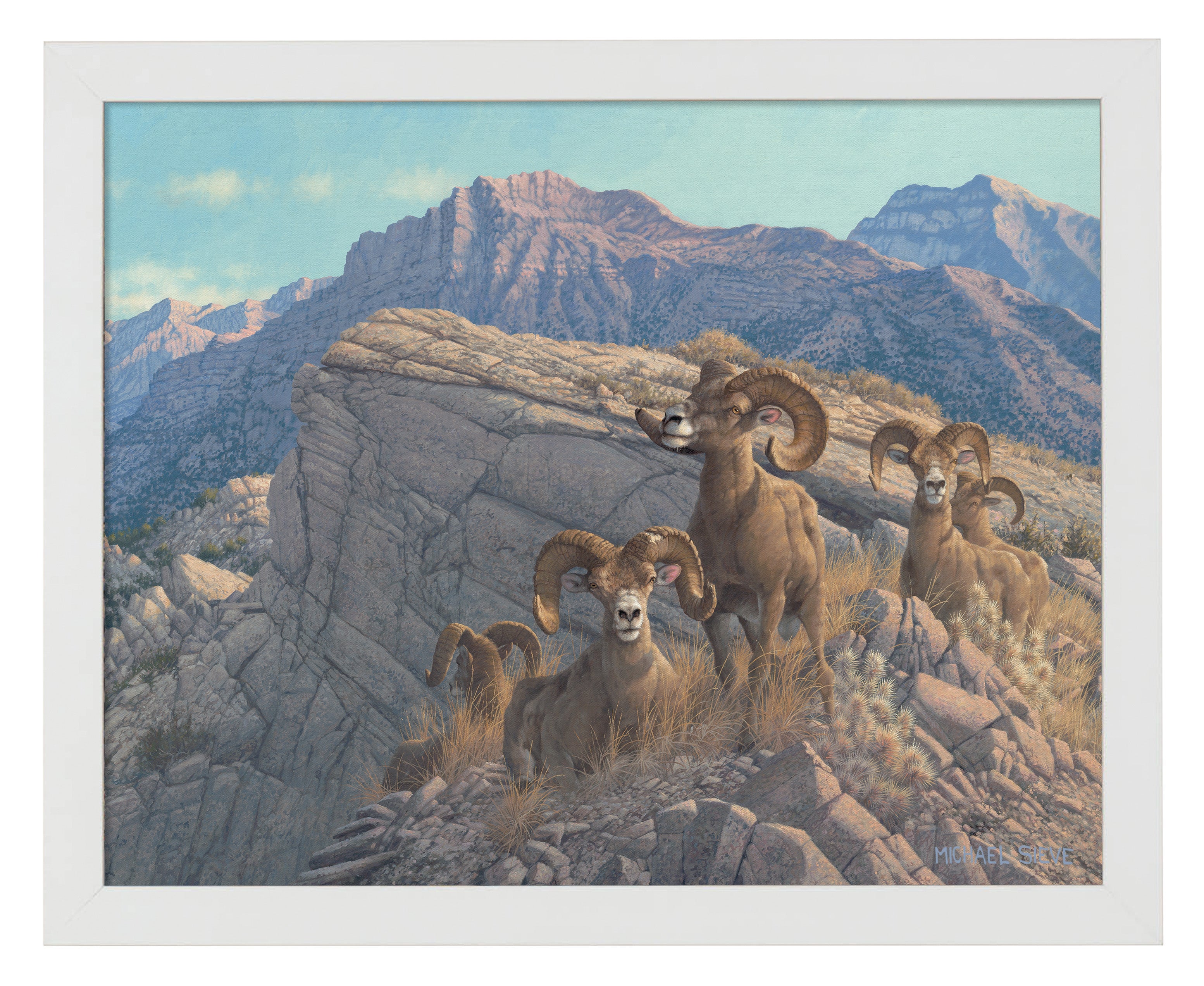 Desert Kings Bighorn Sheep Art Prints - Stunning Wildlife Wall Decor for Home & Office