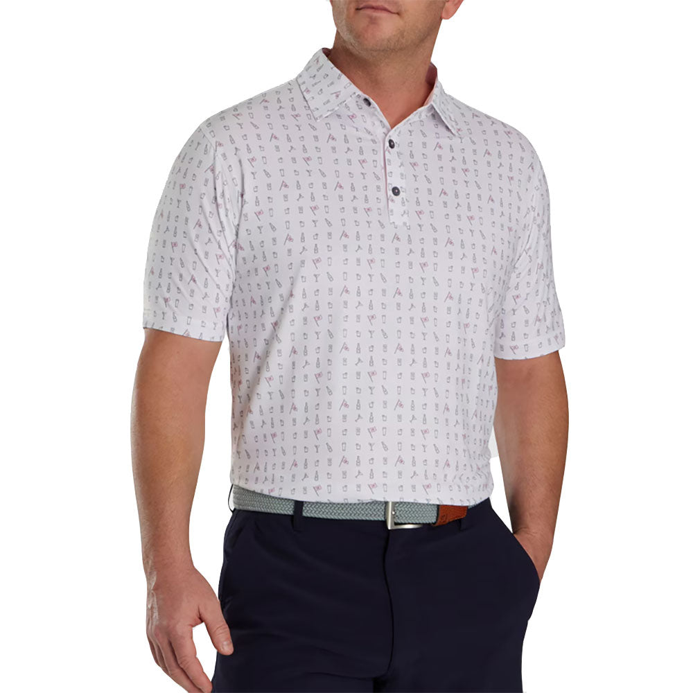 FootJoy 19th Hole Lisle Men's Golf Polo Shirt - Moisture Wicking & UV Protection for Comfortable Golfing & Casual Wear