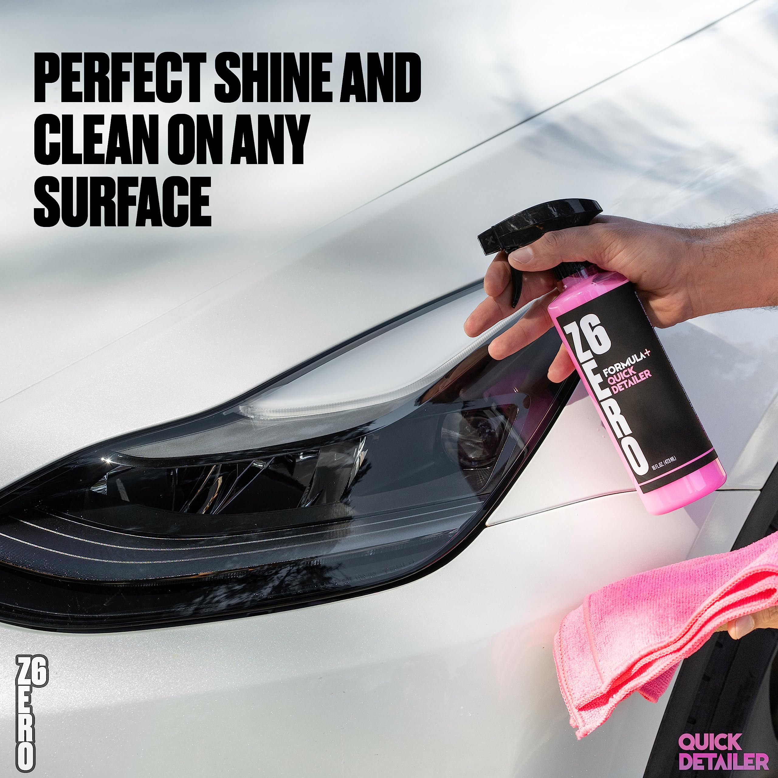 Zero Six Ceramic Quick Detailer Spray - Professional Car Shine with Advanced Ceramic Coating | Superior Gloss, Paint Protection & Easy Application | Perfect for Car Detailing, Showroom Shine & Daily Maintenance