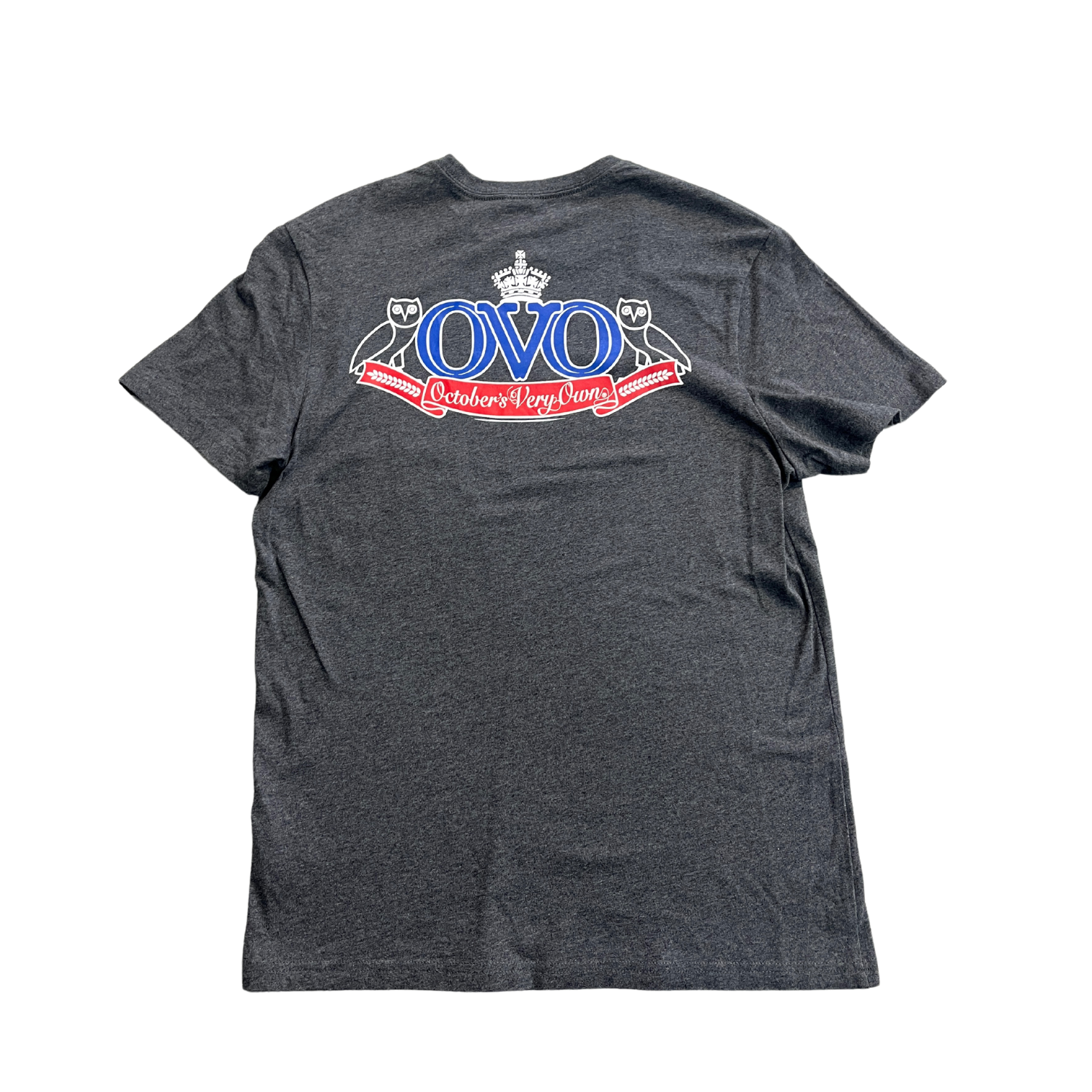 OVO October's Very Own Dark Grey T-Shirt - Men's Casual Streetwear Tee for Everyday Wear & Urban Fashion