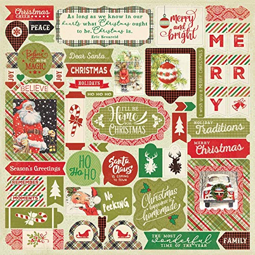 Premium Rejoice Cardstock Stickers 12x12 Inch - 50 Sheets Acid-Free Scrapbooking Stickers for DIY Crafts, Journaling, Photo Albums & Home Decor