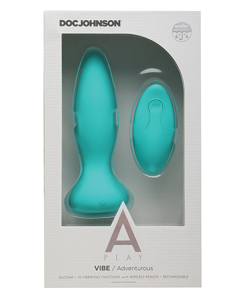 Remote Control Anal Plug - Waterproof & Rechargeable Teal Butt Plug for Adventurous Play - Perfect for Couples, Solo Play & BDSM Scenes