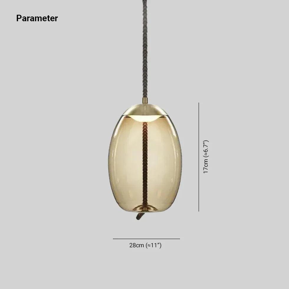 Minimalist Transparent Glass Pendant Lights - Various Shapes for Modern Kitchen, Dining Room & Bedroom Lighting Decor