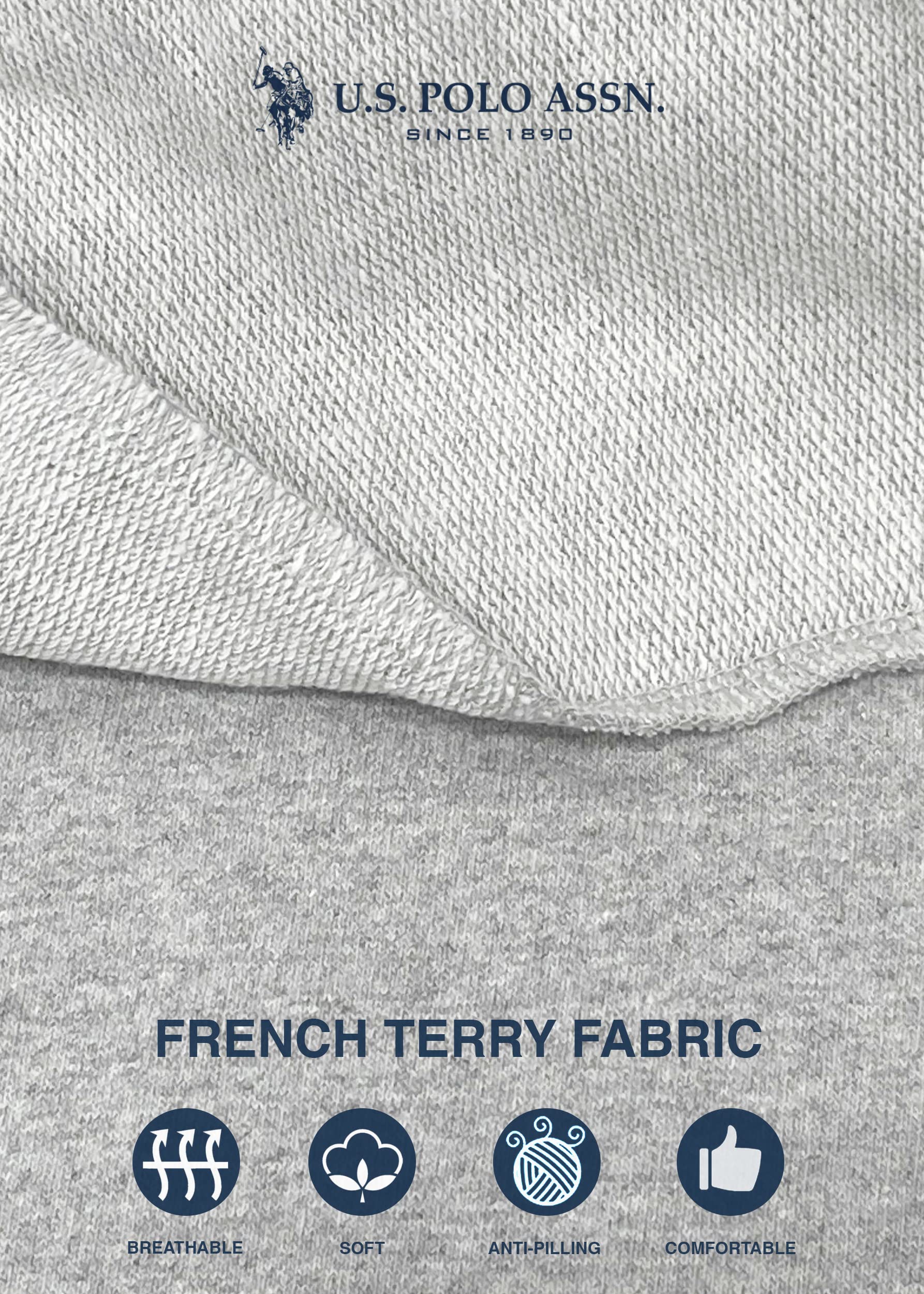 U.S. Polo Assn. Women's Essential Sweatpants with Pockets - Soft & Breathable French Terry Joggers for Women | Perfect for Lounge, Workout & Casual Wear