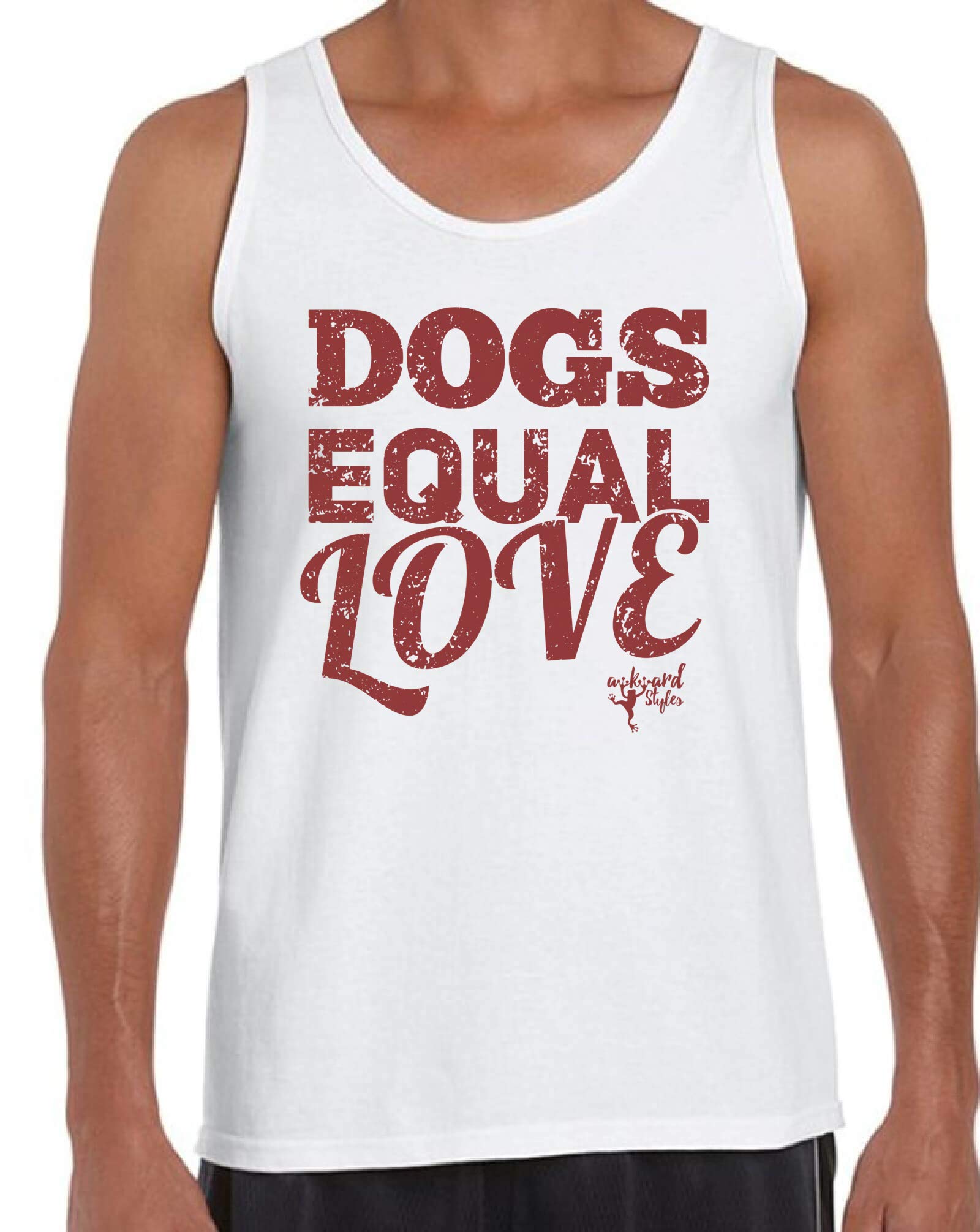 Awkwardstyles Men's Dog Lover Graphic Tank Top - Funny Animal T-Shirt for Pet Owners - Perfect Gift for Dog Enthusiasts & Casual Summer Wear