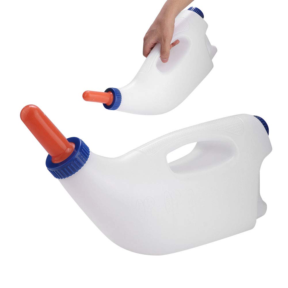 4L Calf Nursing Bottle with Handle & Regulating Valve - Durable Cow Milk Feeder for Baby Calves - Perfect for Farm Feeding, Ranch Use, and Dairy Calf Rearing