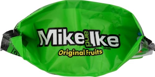 Mike & Ike Assorted Fruit Original Chewy Candy - 10 oz Bag | Bulk Fruit Flavored Soft Candy for Parties, Movies & Snacking