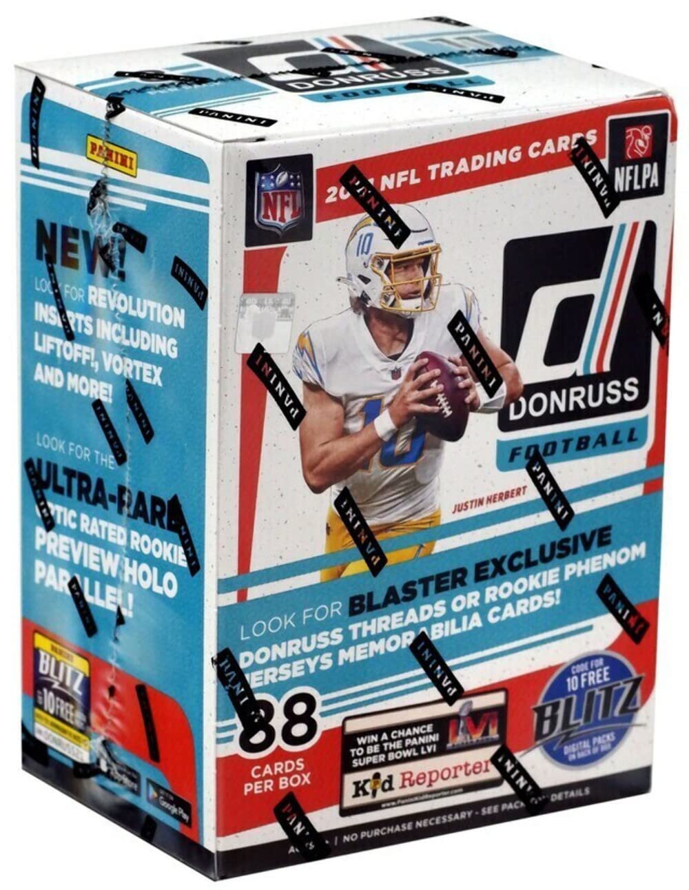 2021 Donruss Football Blaster Box - 88 Trading Cards per Box with Exclusive Inserts - Perfect for Collectors, Fantasy Football Fans & Sports Memorabilia Enthusiasts
