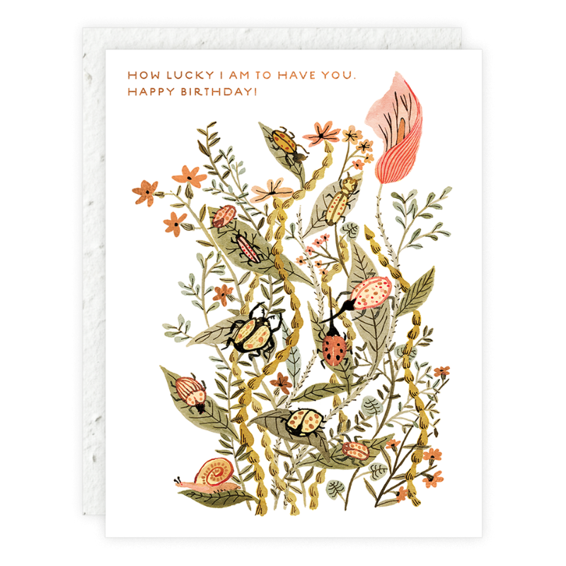 How Lucky I Am Birthday Card - Heartfelt Greeting Card for Friends & Family - Perfect for Birthdays, Anniversaries & Special Occasions