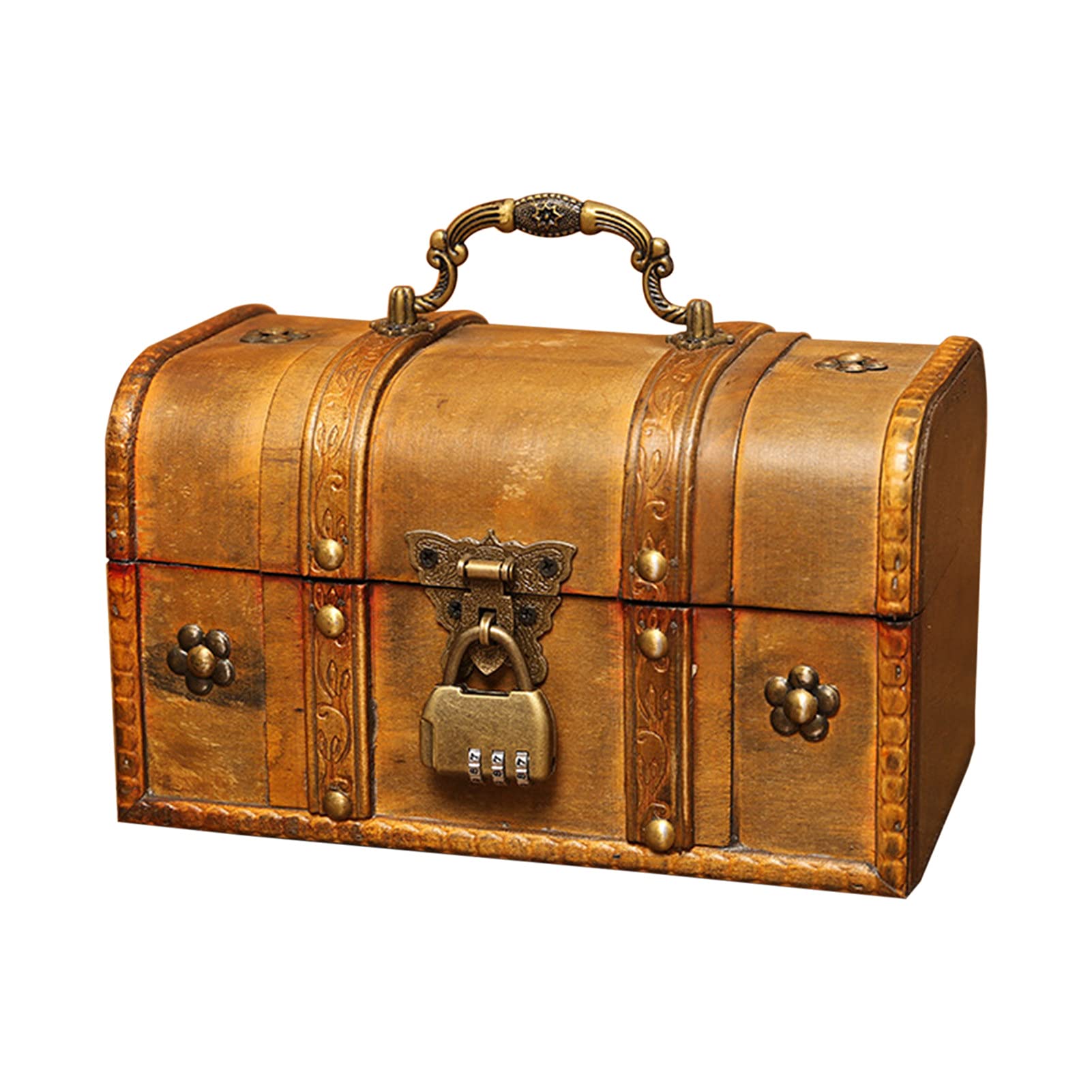 Vintage Wooden Jewelry Storage Box - Large Capacity Organizer for Necklaces, Rings & Trinkets | Perfect for Home Decor, Gift Giving & Travel Accessories