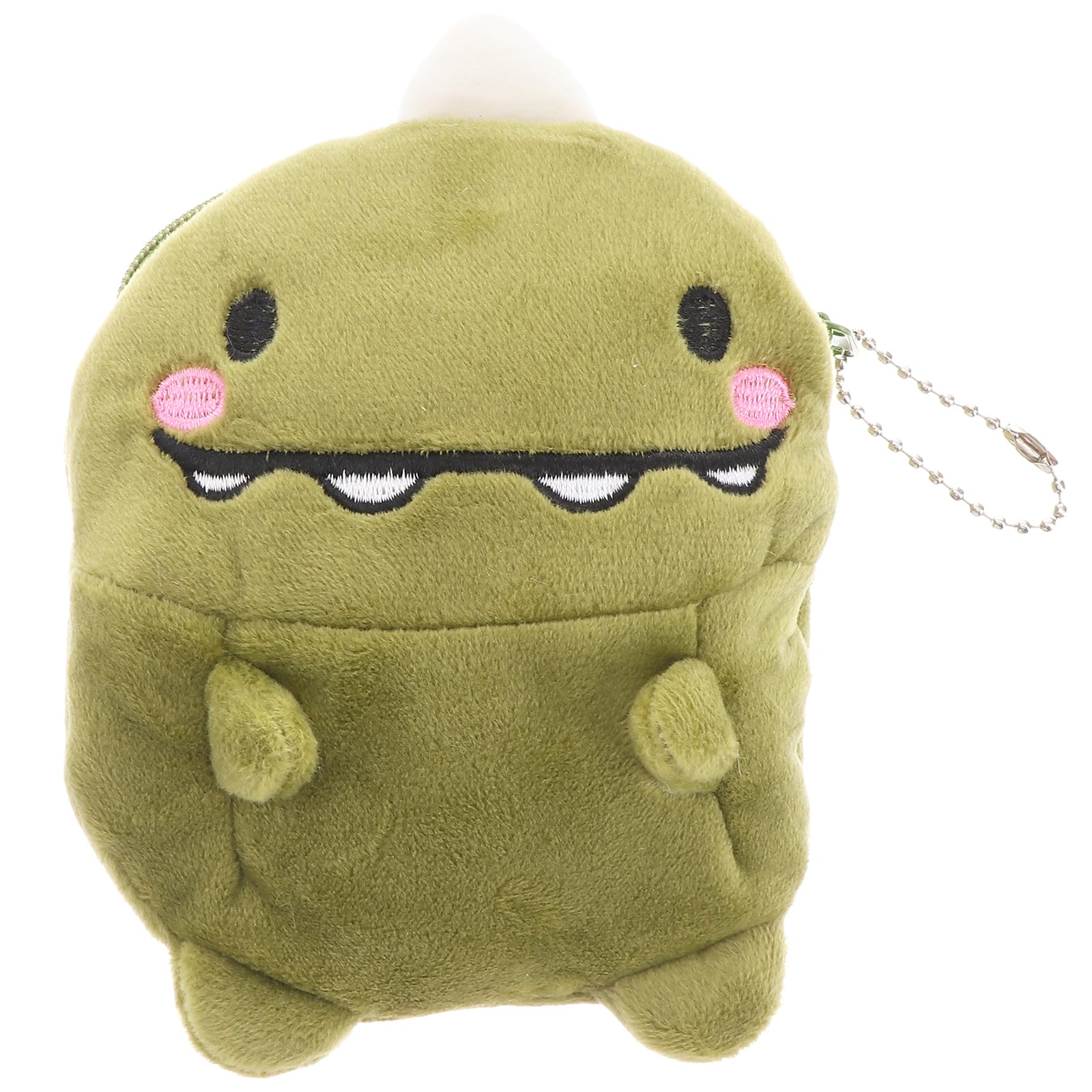 Cute Green Dinosaur Coin Purse - Plush Dinosaur Pouch & Mini Wallet for Women & Girls | Perfect for Collecting Coins, Keys & Small Essentials (Dinosaur-Themed Gift Idea)