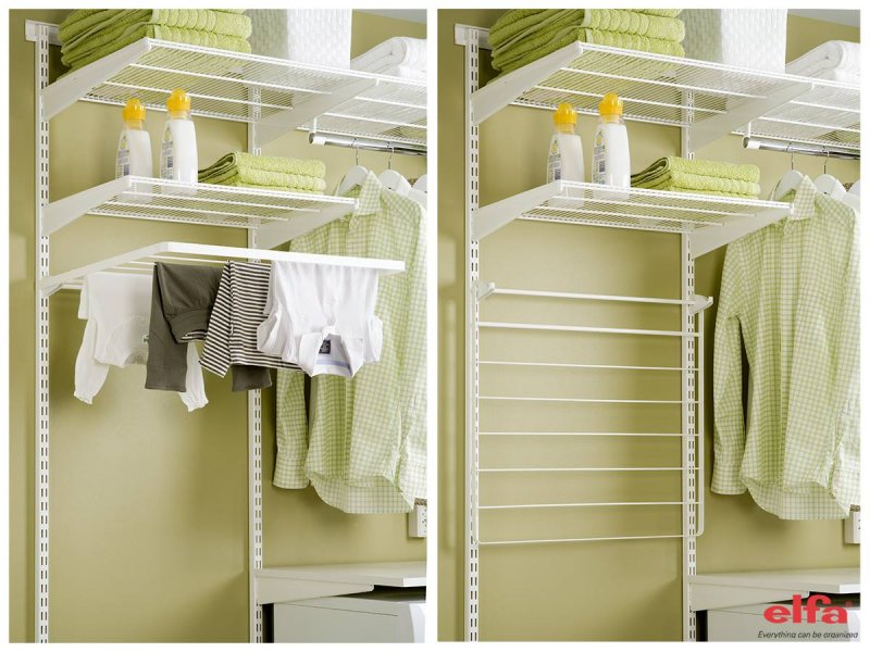 Elfa Laundry Bundle - 60cm & 90cm Options | Space-Saving Laundry Storage Solution for Small Homes & Apartments