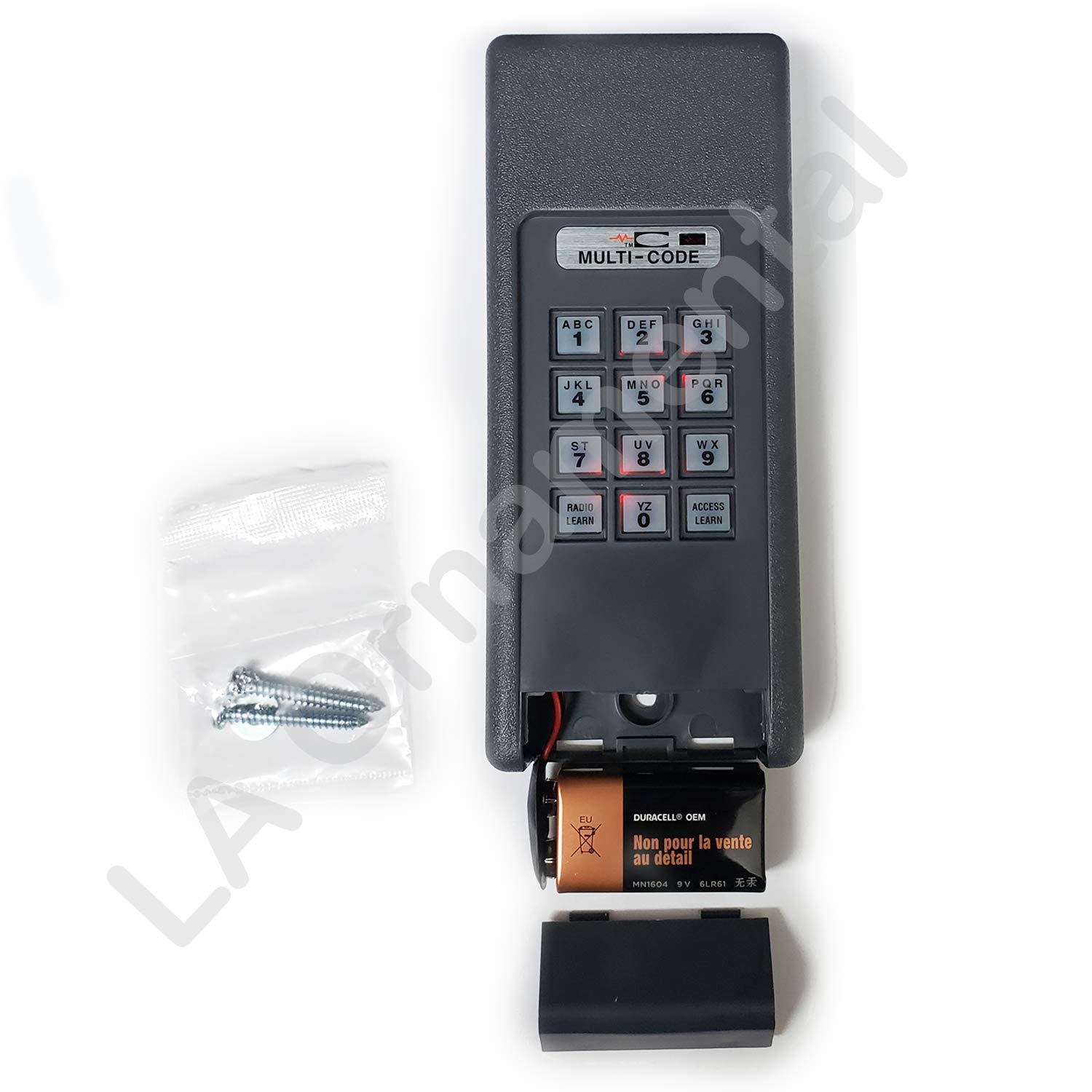 Linear 298601 310 MHz Wireless Programmable Digital Keyless Entry System for Garage Door & Gate Opener - Secure Remote Access for Homes & Businesses