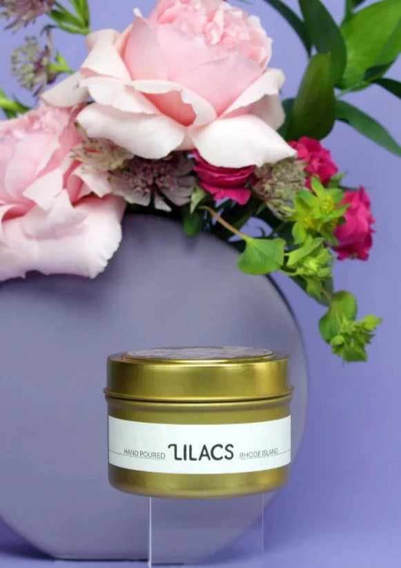 Lilac Scented Soy Wax Candle - 4oz Natural Aromatherapy Candle for Home, Spa & Relaxation | Perfect for Bedroom, Bathroom & Gift Giving