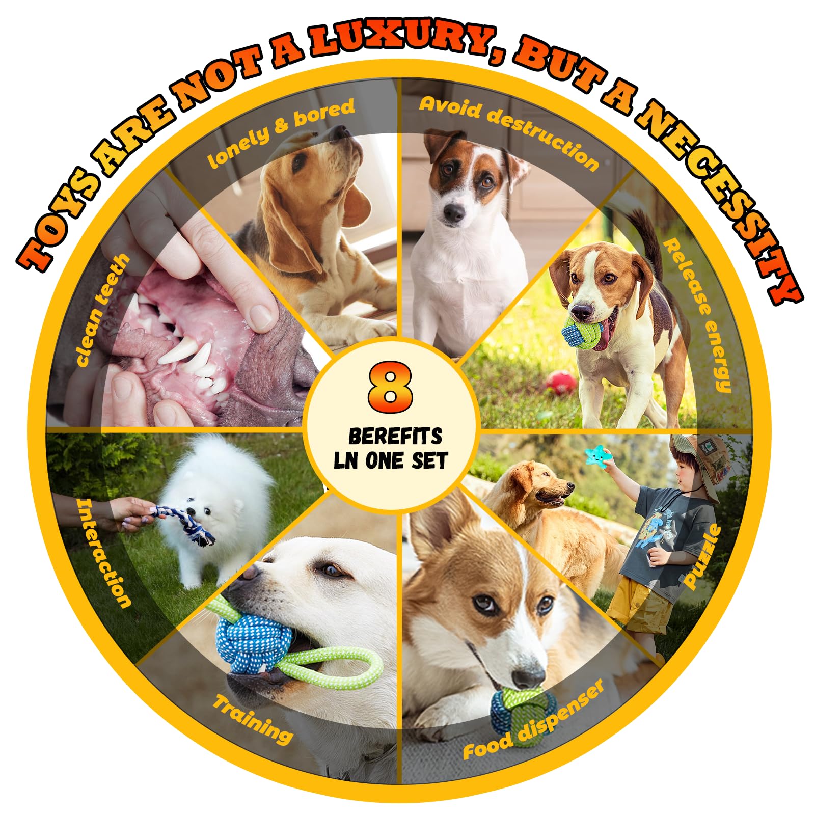 **20 Pack Luxury Dog Chew Toys for Puppies - Interactive Squeaky Rope Toys for Small Dogs | Durable Puppy Chew Toys for Teething, Training & Playtime**    *(Use for indoor/outdoor play, teething relief, training rewards, and bonding with your puppy!)*