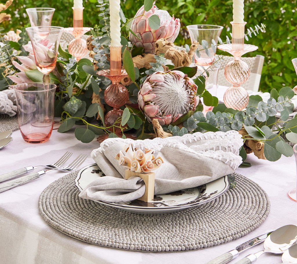 Gray Driftwood Placemats Set of 4 - Natural Coastal Table Decor for Dining Room, Kitchen, or Outdoor Entertaining