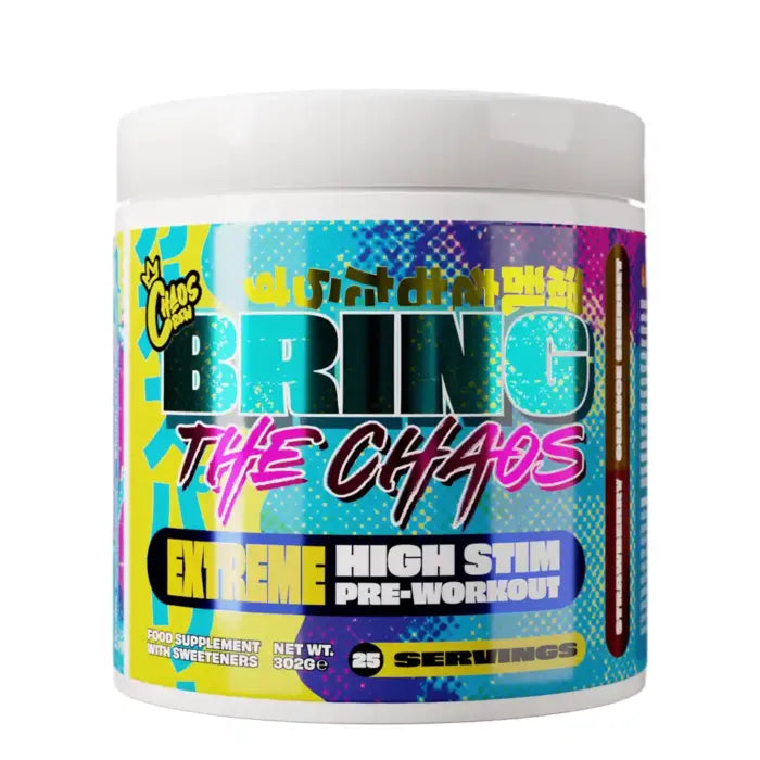 Chaos Crew Bring the Chaos V2 Pre Workout Powder - 325g for Extreme Energy, Focus & Endurance | Gym, Bodybuilding & Athletic Performance Supplement
