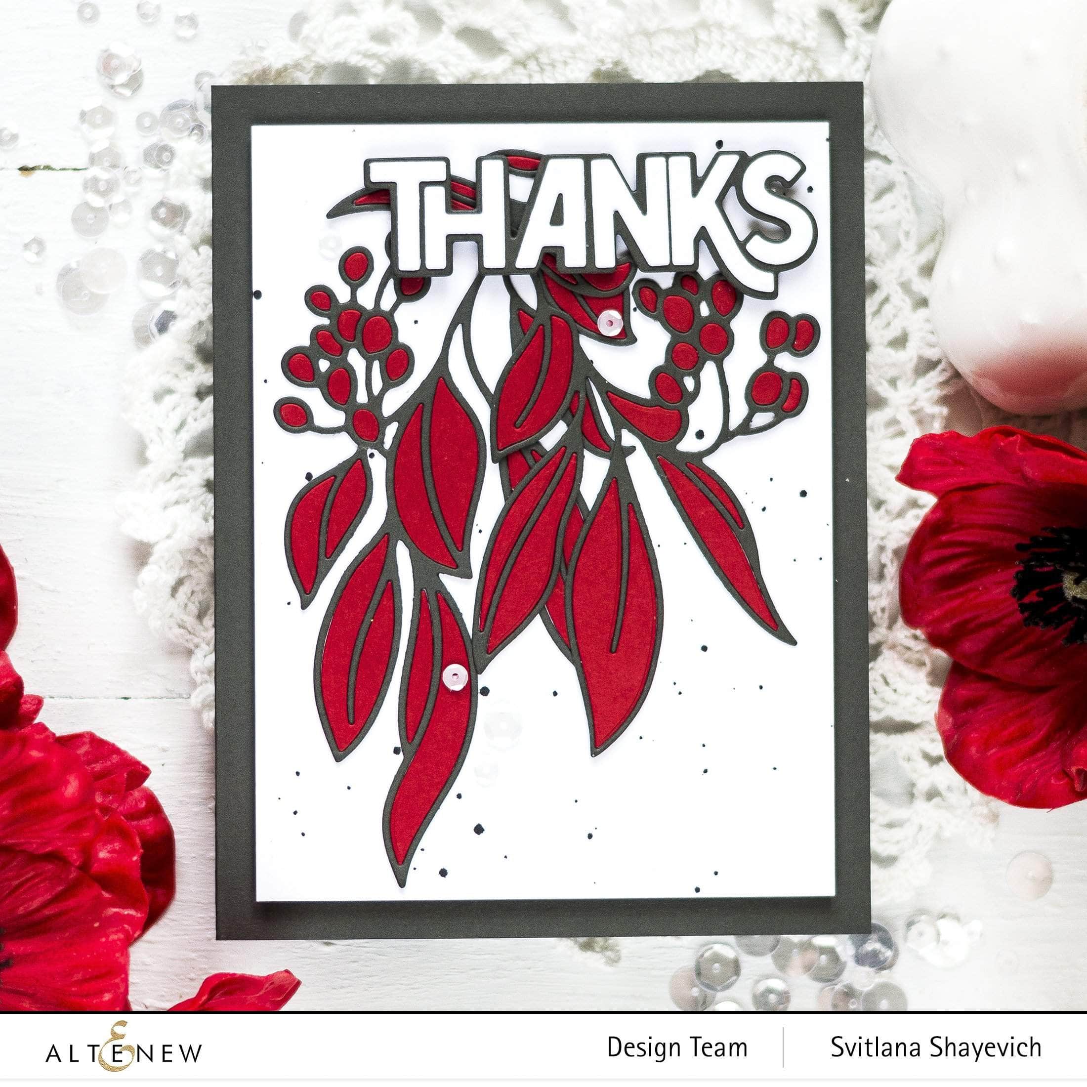 Bold Thanks Die Set - Premium Crafting Die Cuts for Scrapbooking, Card Making, and DIY Projects - Perfect for Holidays, Greetings, and Personalized Gifts