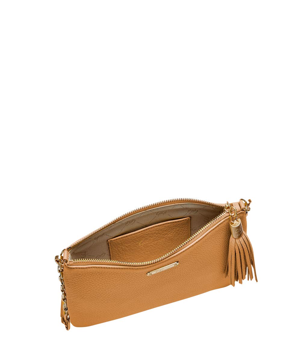 Handcrafted Women's Leather Yellow Chelsea Crossbody Bag by GiGi New York - Perfect for Everyday Use, Travel & Shopping