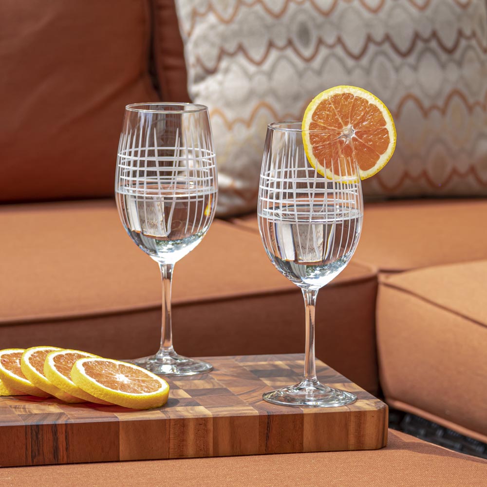 Premium Matchstick 18oz All-Purpose Wine Glasses - Set of 2 | Elegant Stemware for Red, White & Sparkling Wines | Perfect for Dinner Parties, Weddings & Romantic Evenings