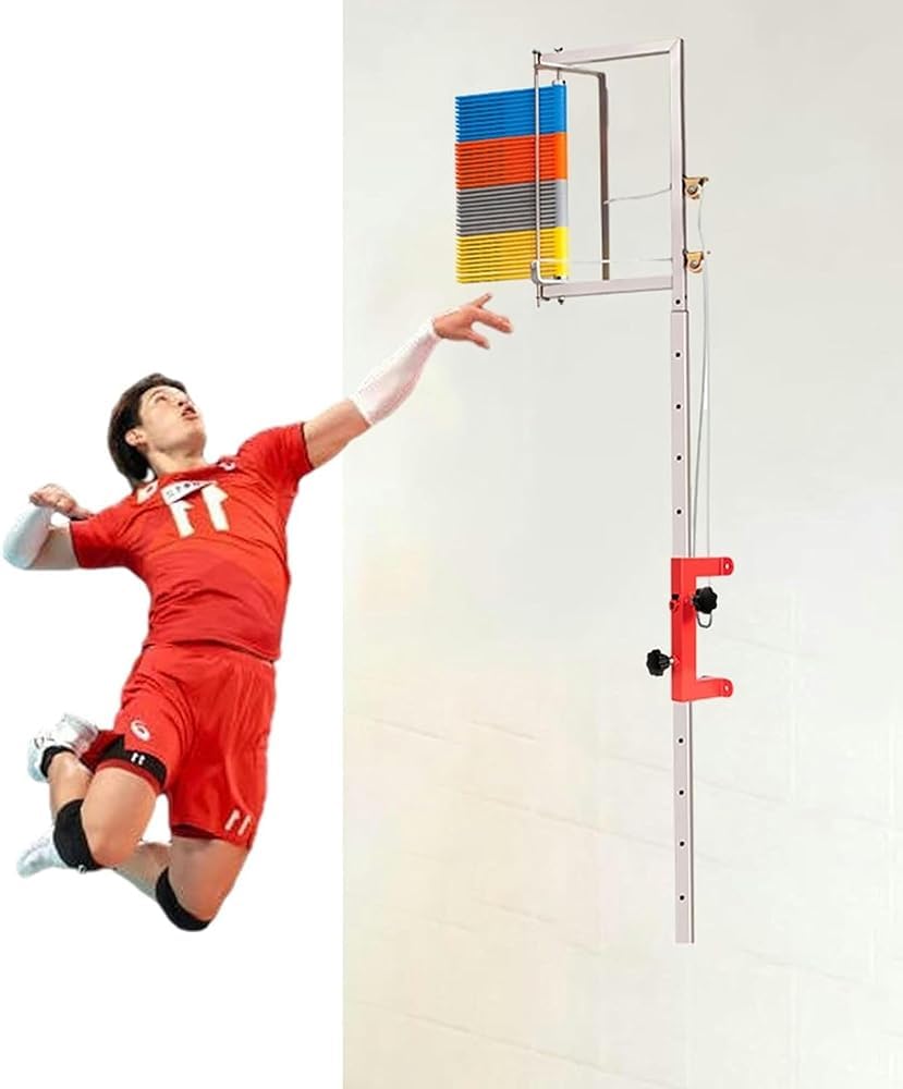 FERDUS Vertical Jump Tester - Wall Mounted 70cm Fitness Jump Measurement Equipment with Colorful Vanes | Basketball Training, Volleyball Drills & Athletic Performance Testing