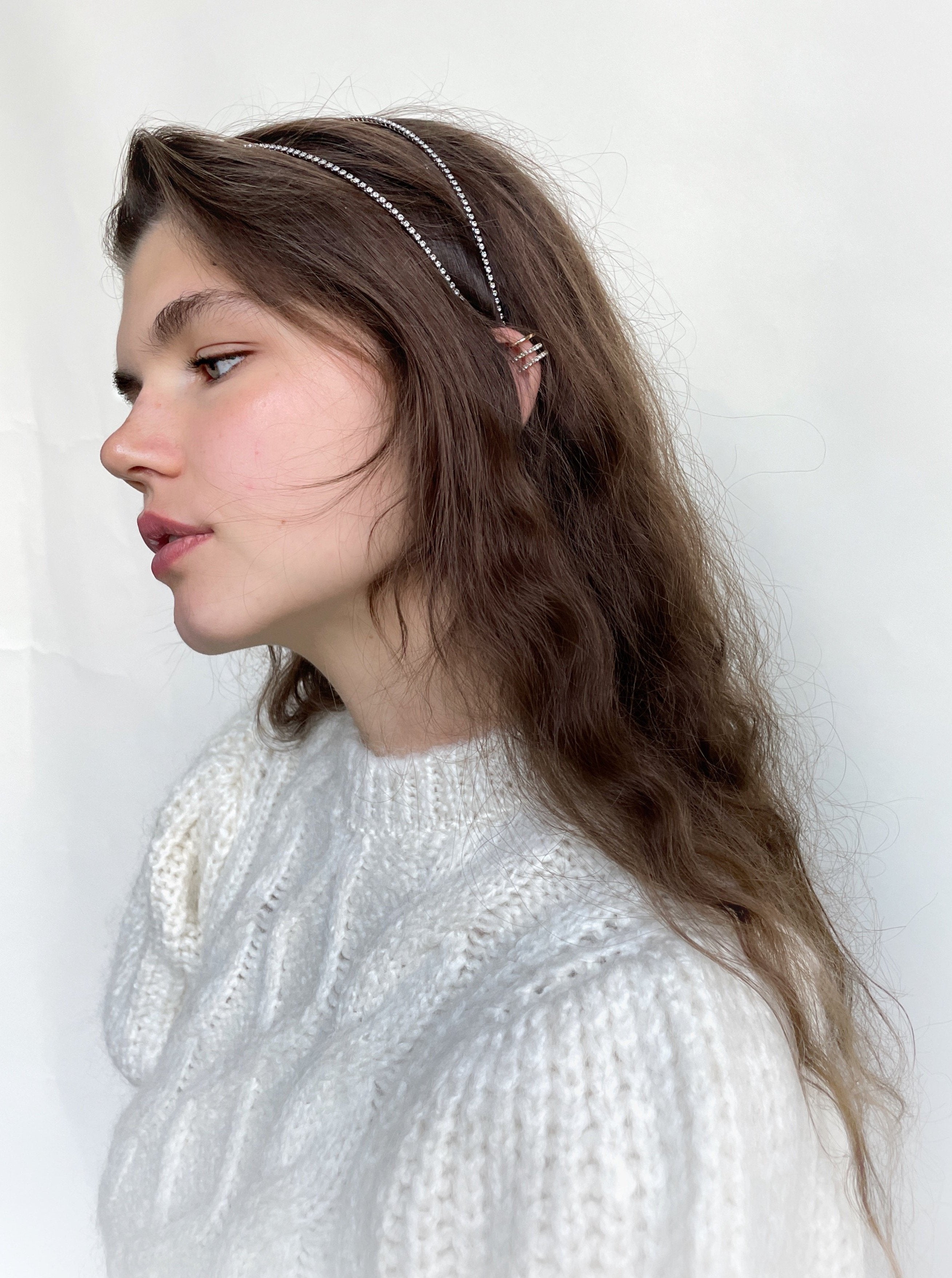Vera Crystal Headband for Women - Elegant Rhinestone Hair Accessories for Parties, Weddings & Special Occasions
