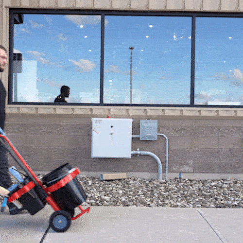 Professional Window Cleaning Cart with Wheels - Waterboy Commercial Grade Cleaning Trolley for Home & Office Use - Easy Maneuverable for Indoor & Outdoor Window Washing