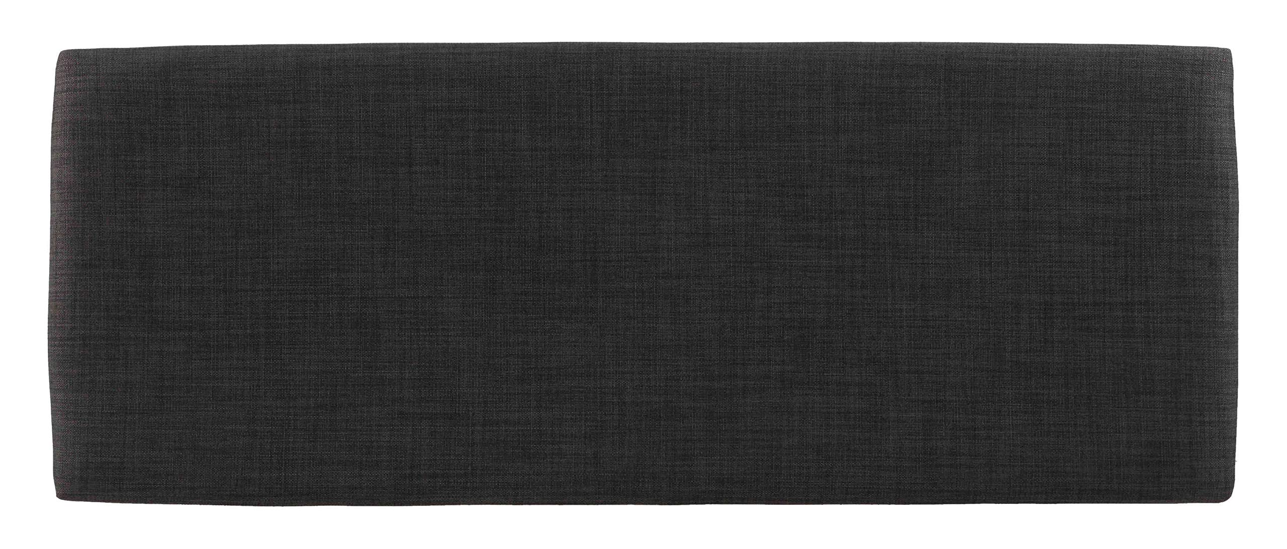 Cortesi Home Rosco Modern Dining Bench with Upholstered Seat - Grey Fabric for Kitchen, Dining Room, and Entryway