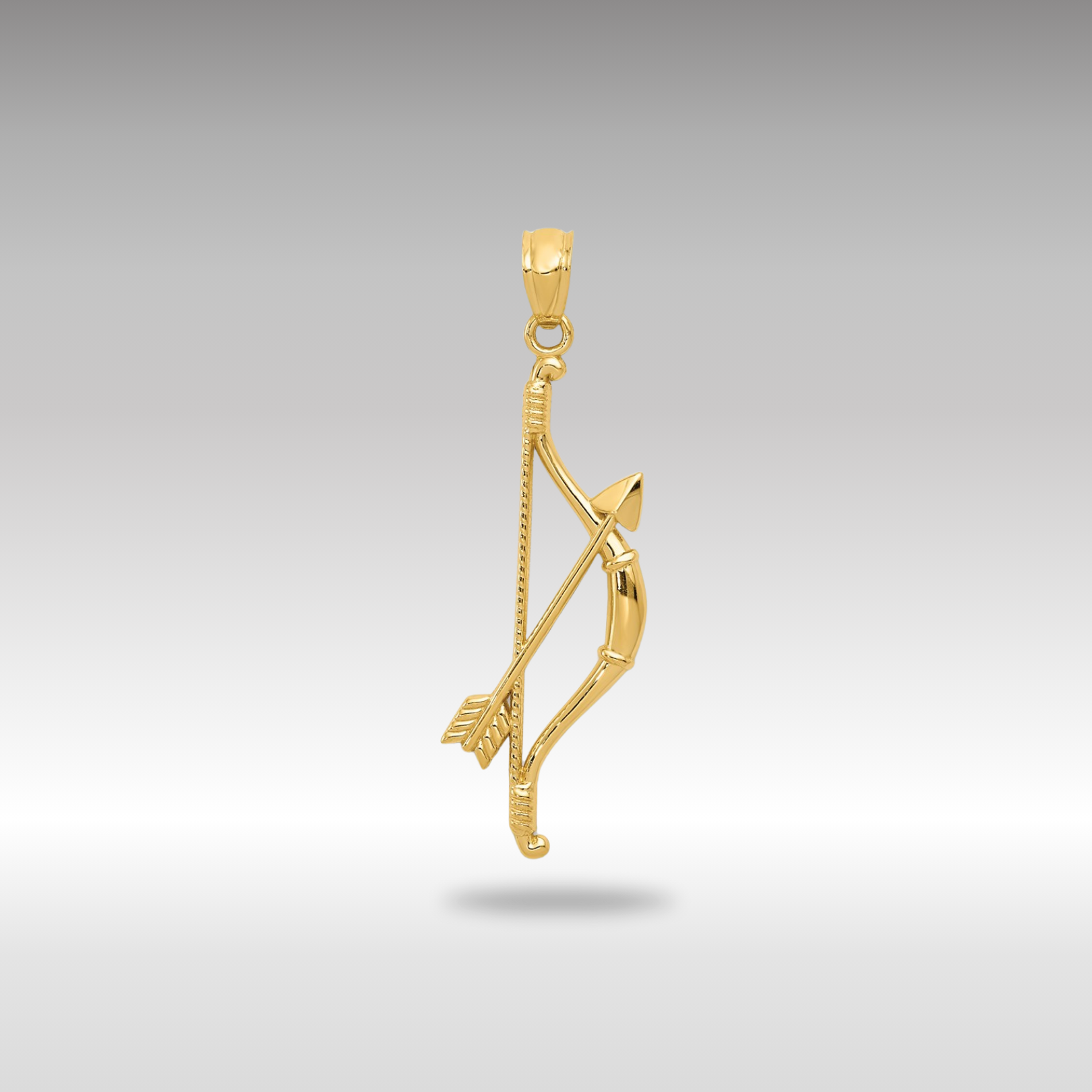 14K Gold Bow and Arrow Pendant Necklace - Elegant Archery Jewelry for Women | Perfect Gift for Birthday, Valentine's Day & Anniversary | Archery Lover Accessories