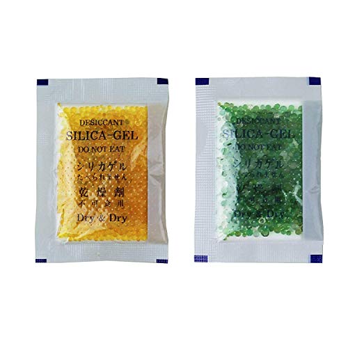 Dry & Dry 10 Gram [15 Packets] Orange Indicating Silica Gel Packets - Rechargeable Moisture Absorbers for Closets, Storage & Electronics | Desiccant Dehumidifier for Safekeeping Valuables