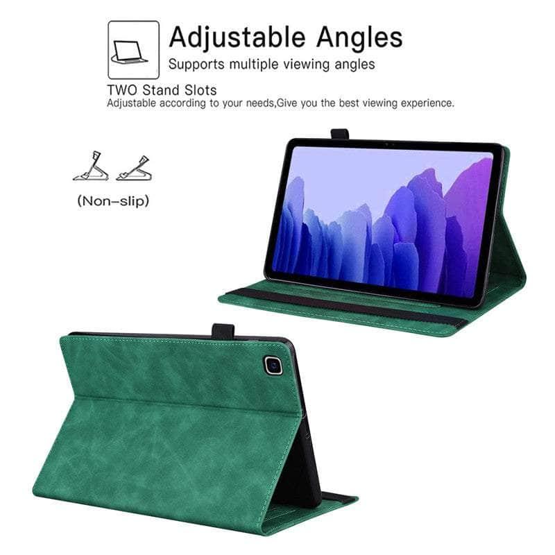 Premium Leather Business Wallet Flip Case for Samsung Galaxy Tab A8 10.5 (2022) - Perfect for Office, Travel & Daily Protection
