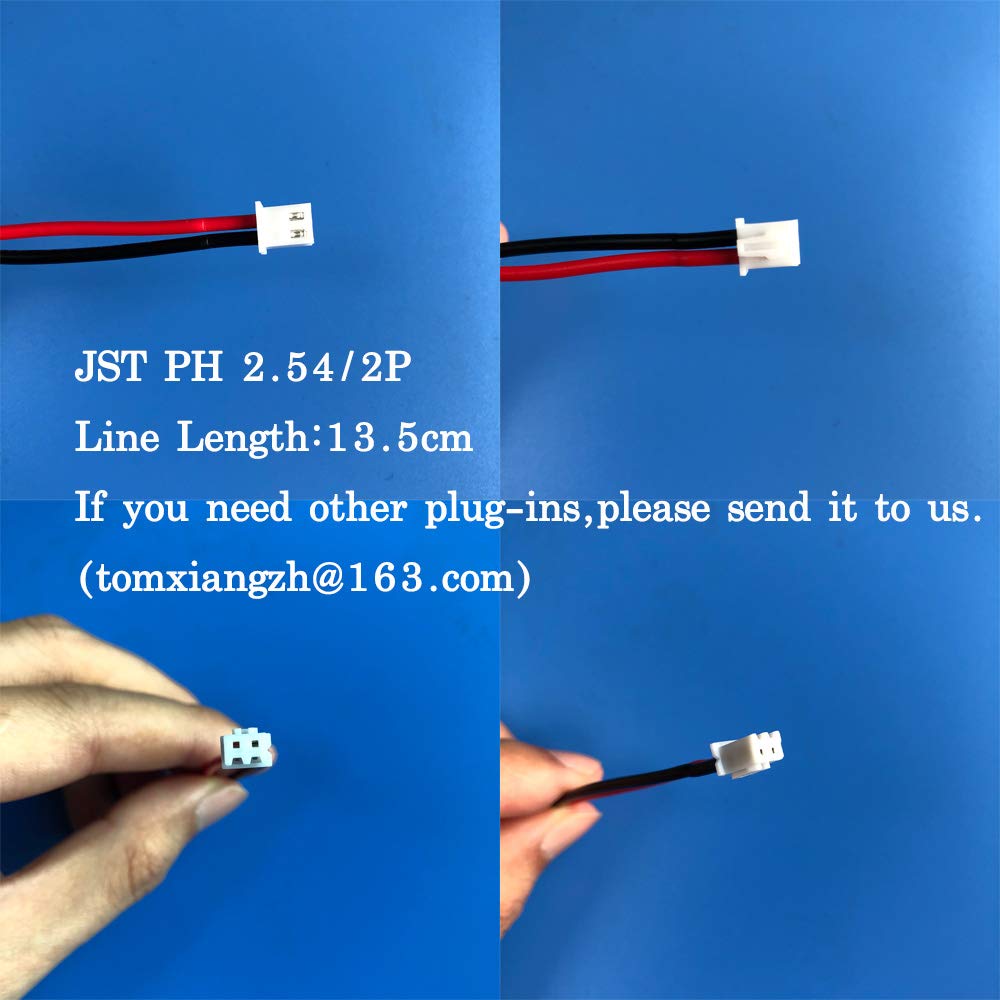 VIDAR 12V 5200mAh Rechargeable Lithium Ion Battery Pack with JST PH2.54/2P Plug (Customizable) - High Capacity Li-ion Battery for Electronics, Toys, LED Lighting, DIY Projects & Portable Equipment - Perfect for RC Cars, Drones, Emergency Lights & Power Tools