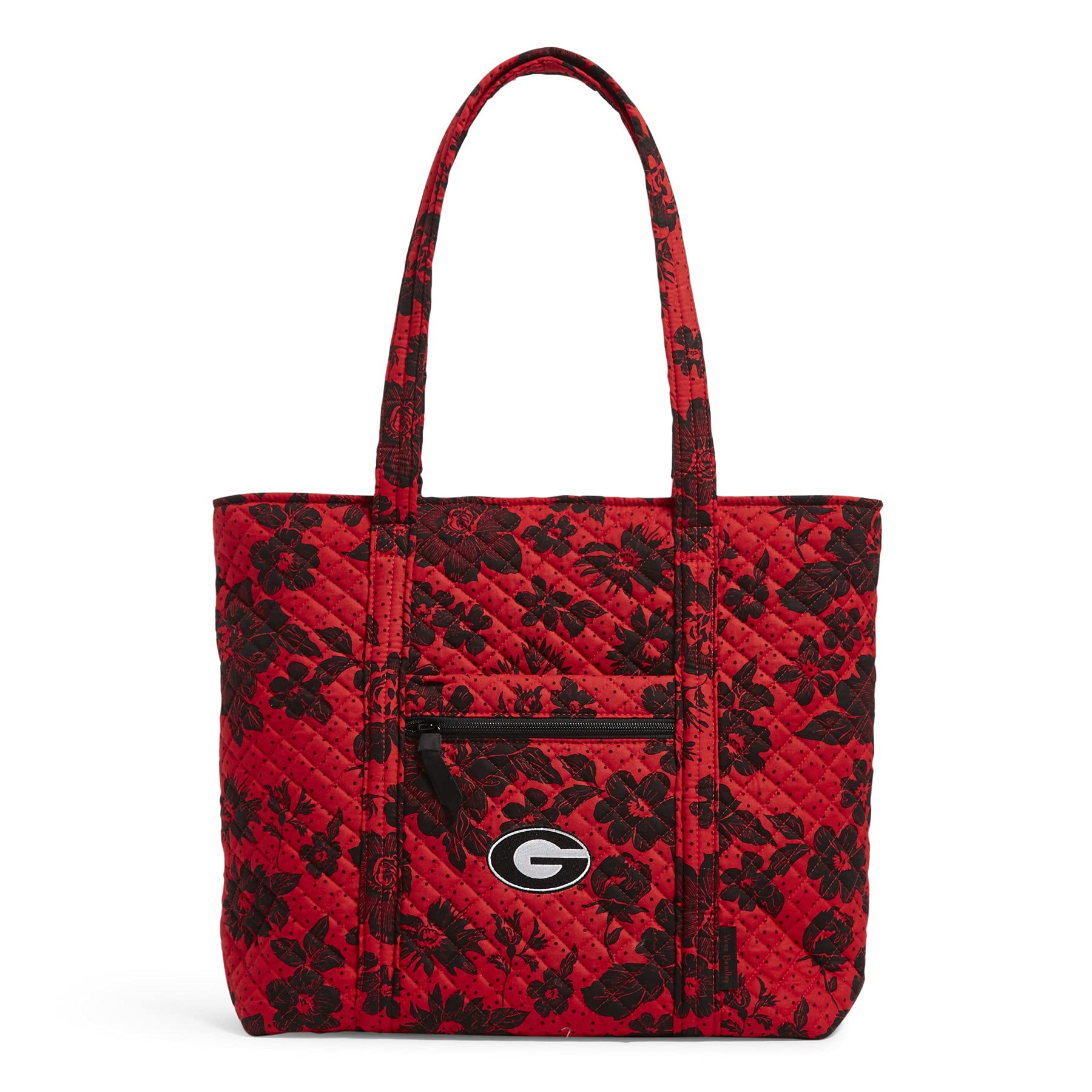 Vera Bradley Women's Cotton Collegiate Tote Bag - Stylish & Durable School Bag for College Students (Multiple Team Designs Available) - Perfect for Campus, Work, Travel & Everyday Use