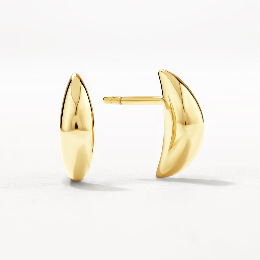 Mini Dome Stud Earrings - 14K Gold Plated Hypoallergenic Earrings for Women, Perfect for Everyday Wear & Special Occasions