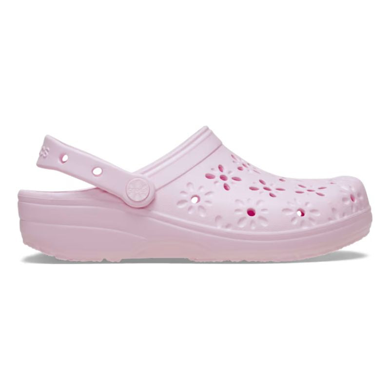 Women's Classic Floral Cut-Out Clogs - Comfortable Slip-On Garden Shoes for Spring & Summer Outdoor Activities