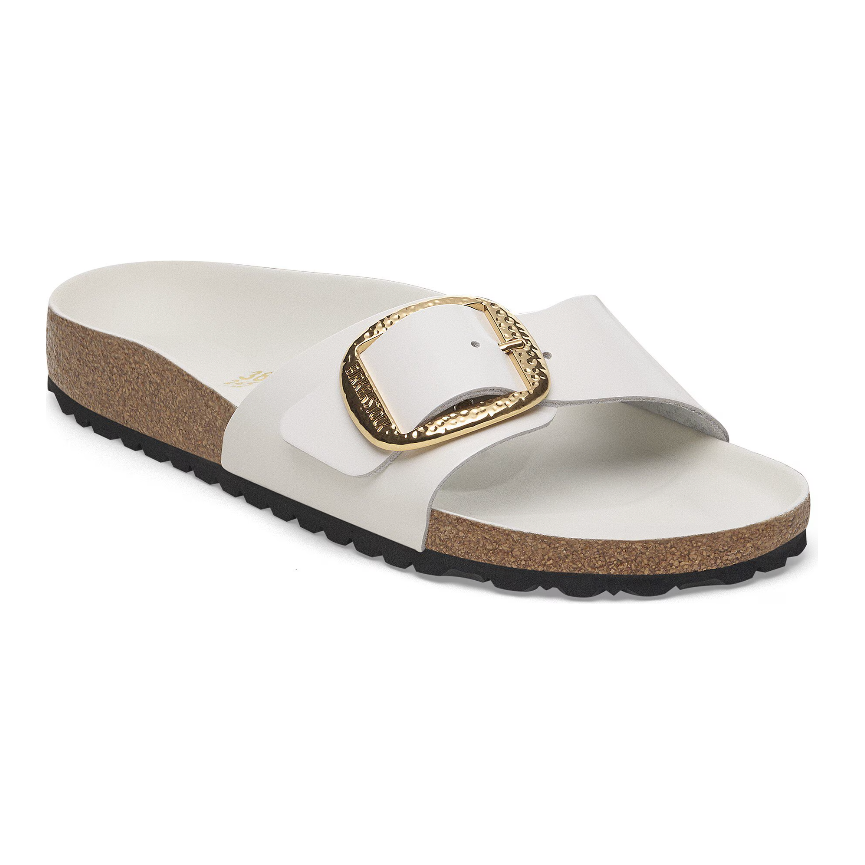 Birkenstock Madrid Big Buckle Sandals for Women - Hammered Leather Comfort Footbed - Casual Summer Walking Shoes for Beach, Travel & Everyday Wear