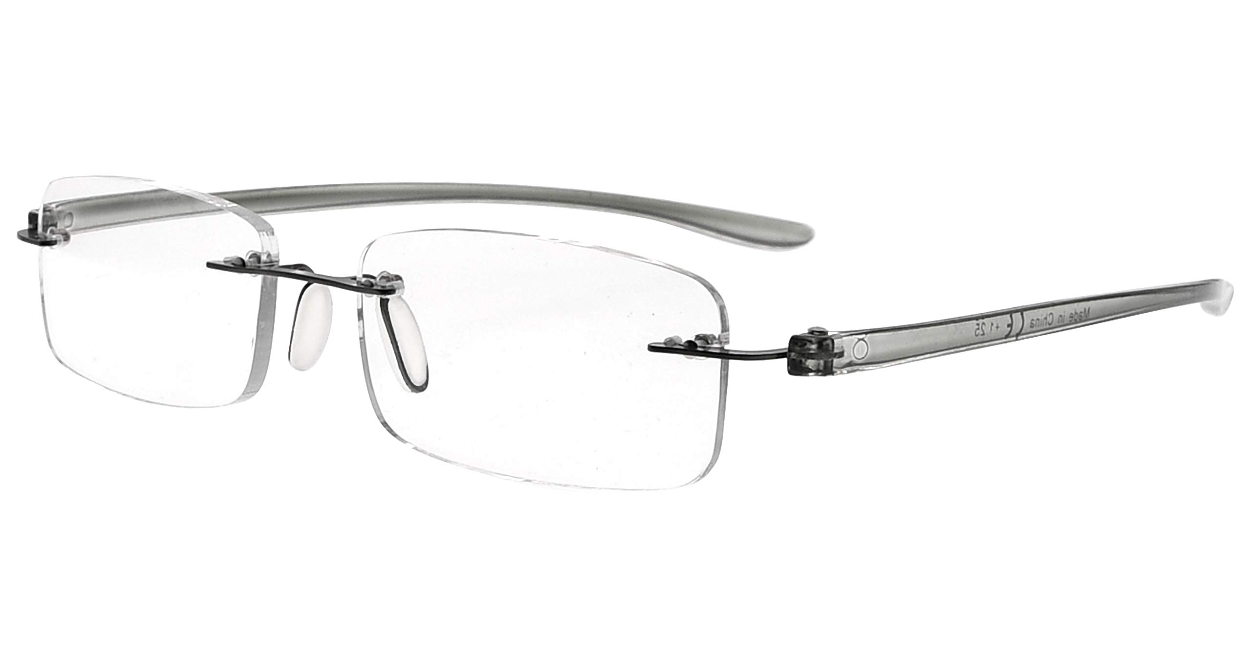 Eyekepper Small Lens Rimless Reading Glasses for Men & Women - Lightweight & Stylish for Reading, Computer Work & Office Use